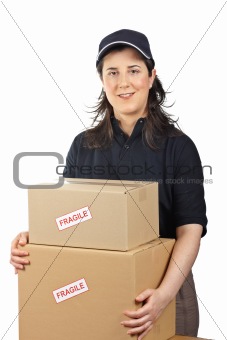 Delivering a parcels fragile
