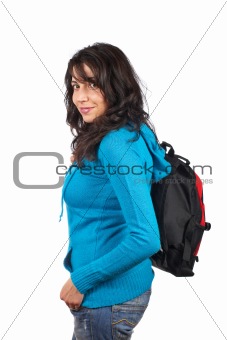 Young student woman
