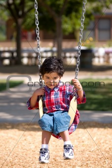 Boy on Swing
