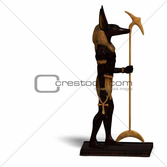 statue of egyptian god anubis