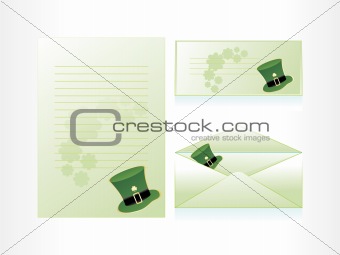 stylish pattern postcard, letterhead