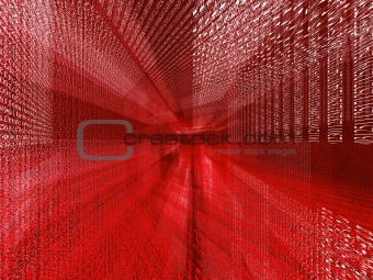 Digital red tangle
