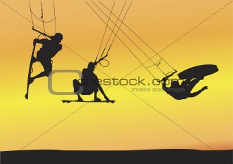 kite boarding Ariel jumps