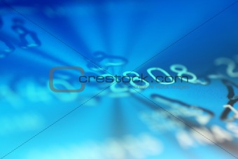 financial blue background