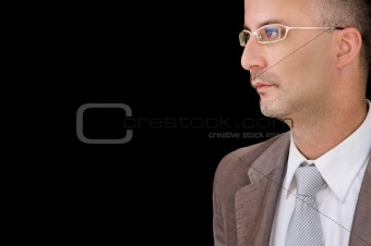 Elder male with glasses