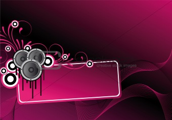 pink abstract disco design