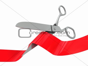 red ceremony ribbon