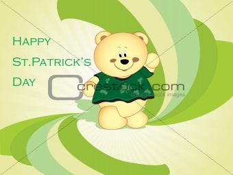 abstract  st. patric day cartoon background