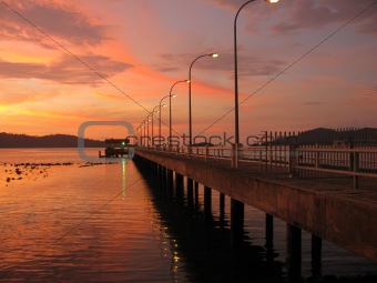 Sunset at Pulau Sepanggar