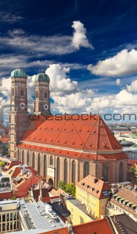 The famous Frauenkirche Church in Munich 