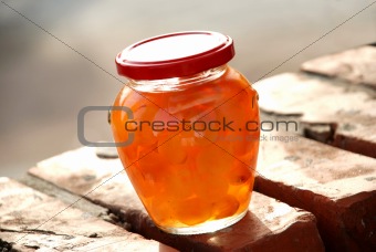 Jar with jam