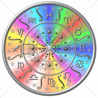Zodiac Disc rainbow colored