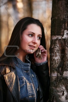 Girl with the phone