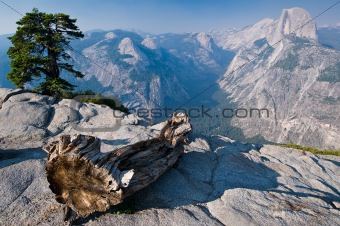 Half dome from Glacier point