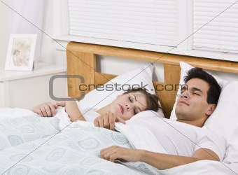 Attractive Couple Sleeping