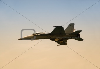 Modern fighter jet
