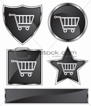 Black Satin - Shopping Cart