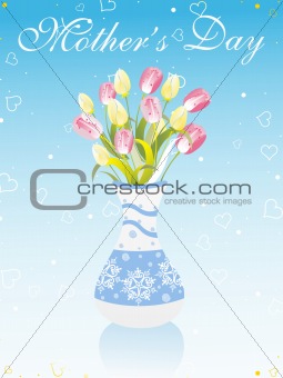 background with flower pot