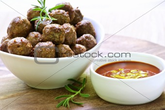 Meatballs and sauce