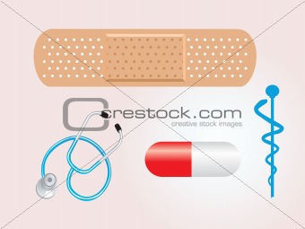 background with medical illustration