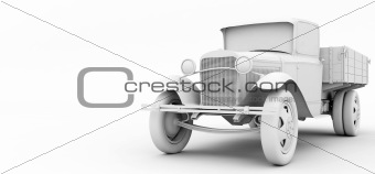 old lorry 3d