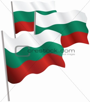 Republic of Bulgaria 3d flag.