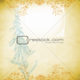 vintage floral cover