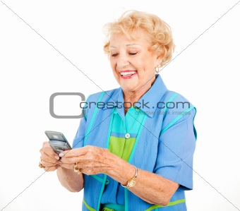 Senior Woman - Texting Fun