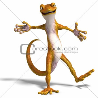 funny toon gecko