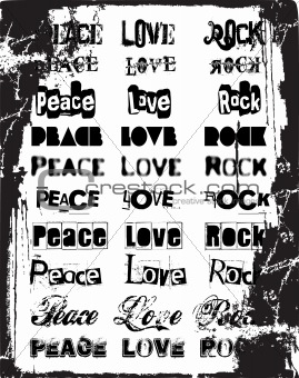 Peace logo poster