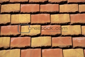 Coloured roof tiles