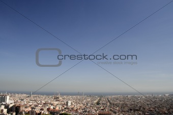 Panorama over Barcelona