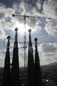 Towers of the Sagrada Familia, Barcelona