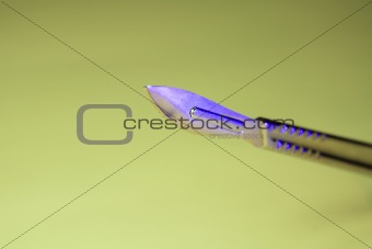 Closeup of a scalpel