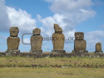 The Moai of Ahu Vai Uri, Easter Island