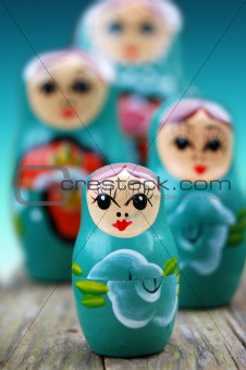 Blue Russian Dolls