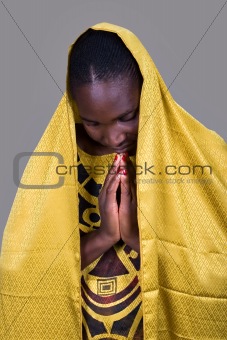 African Christian woman