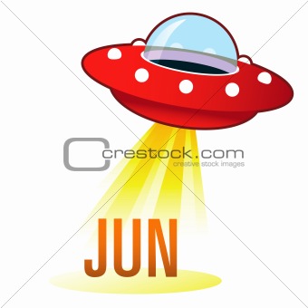 June Month Under Flying Saucer