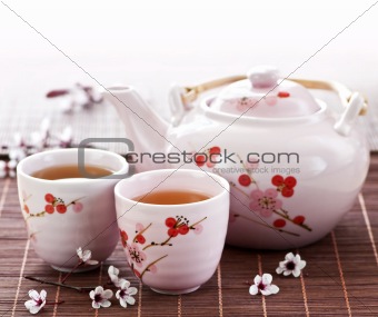 Green tea set