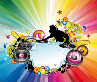 Music Colorful Background for Flyers 