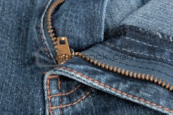 Jeans zipper.