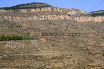 Little masonry stone in mountain, Spain