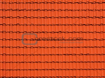 abstract background made of roofing tiles
