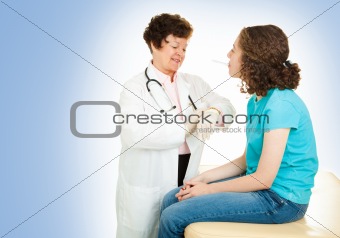 Pediatrician with Copy Space
