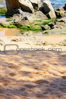 beach in Lloret de Mar (Spain)
