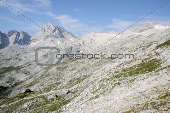 Landscape in the Wetterstein Mountains, German Alps