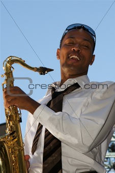 Hip Young Saxophonist