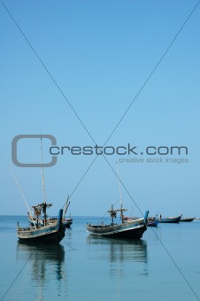 Boats at Blue Sea