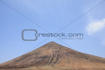 Volcano on Canary Island Fuerteventura, Spain