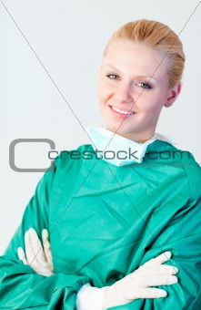 Female Surgeon smiling